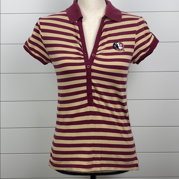 FSU Tops - FSU Seminoles Women’s Striped Polo